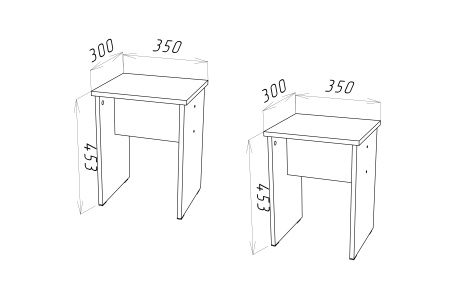 Комплект табуретов STERN дуб сонома
