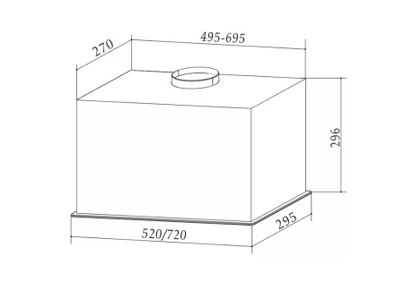 Встраиваемая вытяжка Millen MBKHG 601 черная